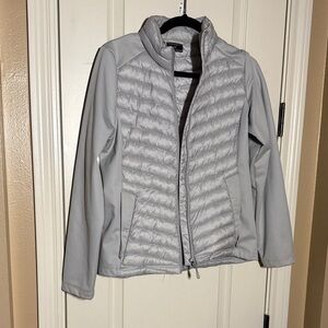 32 Degrees Women's Gray Quilted Puffer Jacket